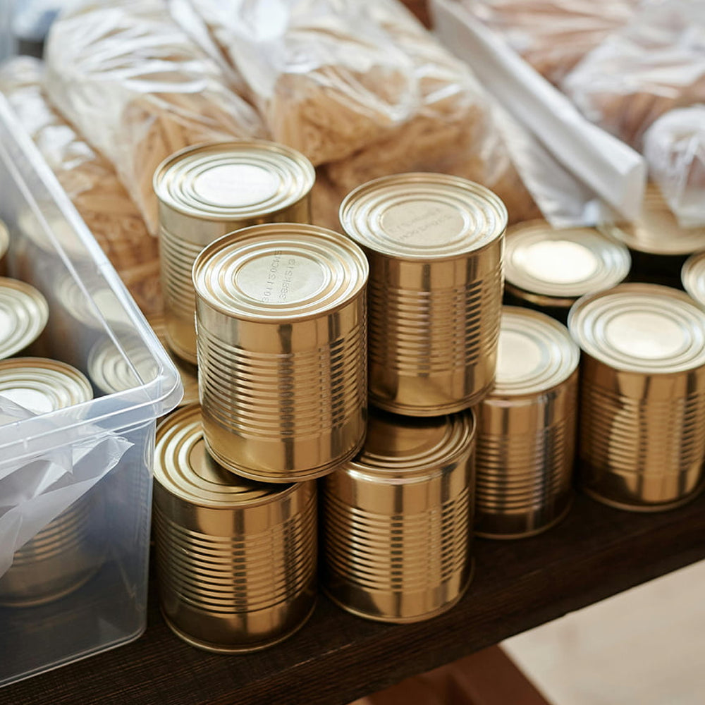 Airtight 500ml Tinplate Tomato Sauce Can - Round Metal Container with Easy-Open Lid for Ketchup, Paste & Puree (Dia 156mm x H147mm