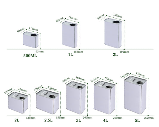 16L Heavy-Duty Square Oil Can - IBC Secondary Containment (239*239*330mm)