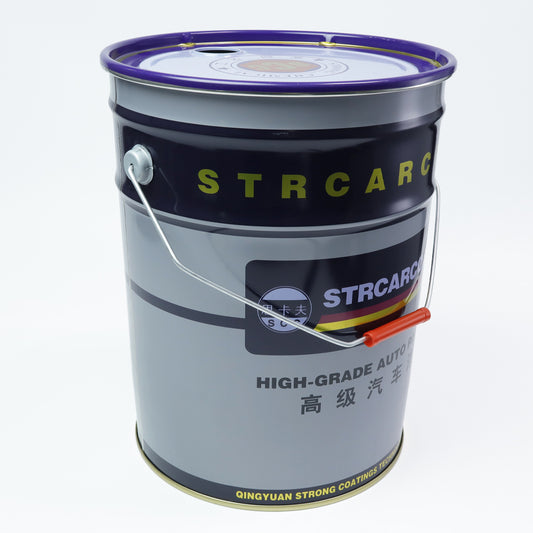 18L Leak-Proof Metal Paint Bucket - 300x330mm Empty Drum for Oil-Based Paint & Solvents