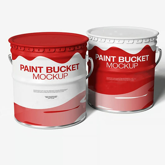 10L Custom Printed Metal Paint Bucket - 247x280mm Leak-Proof Container for Small Businesses