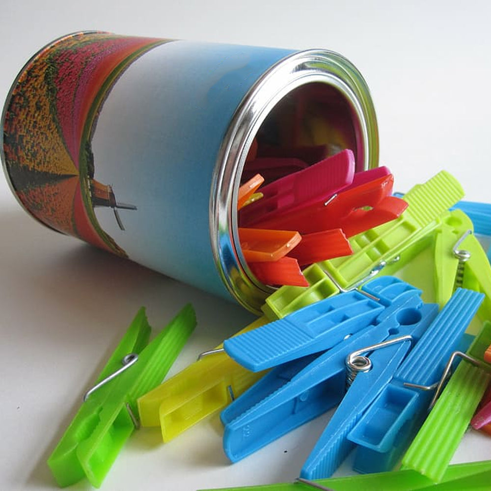 0.5L Empty Metal Paint Can - 62x79mm Leak-Proof Tin for DIY Craft & Touch-Ups, Small Round Container for Acrylic/Latex Paint